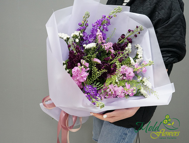 Bouquet of colorful Matthiola, ''Unforgettable Aroma'' photo